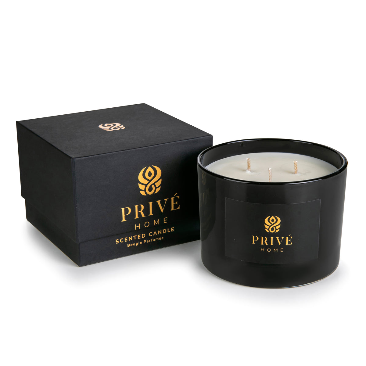 Safran & Ambre Noir<br> Luxury Scented Soy Candle 420 g